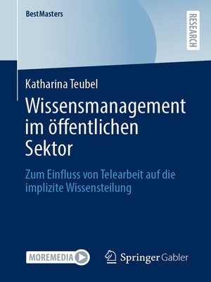 cover image of Wissensmanagement im öffentlichen Sektor